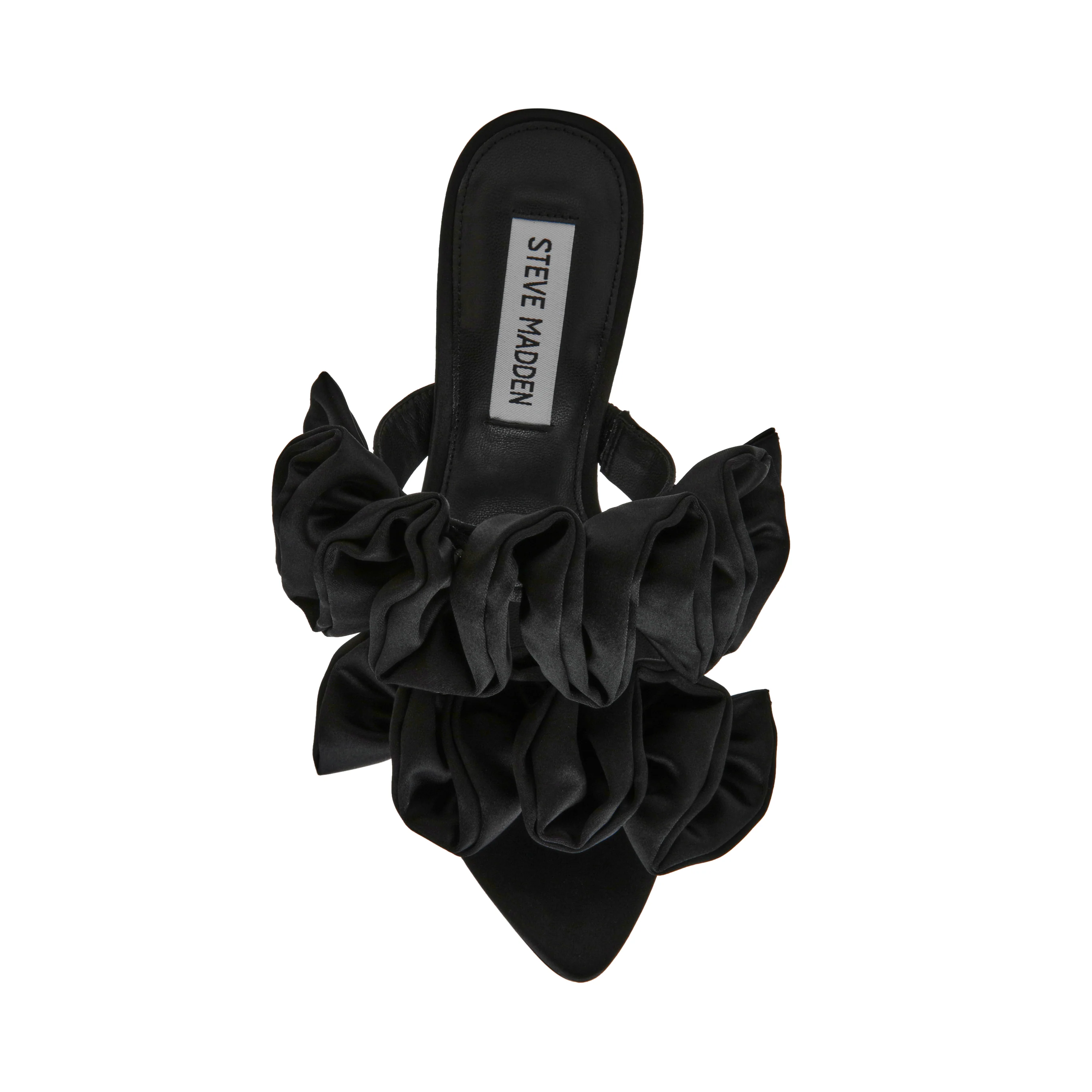 Aalina Sandal BLK SATIN - Image 3