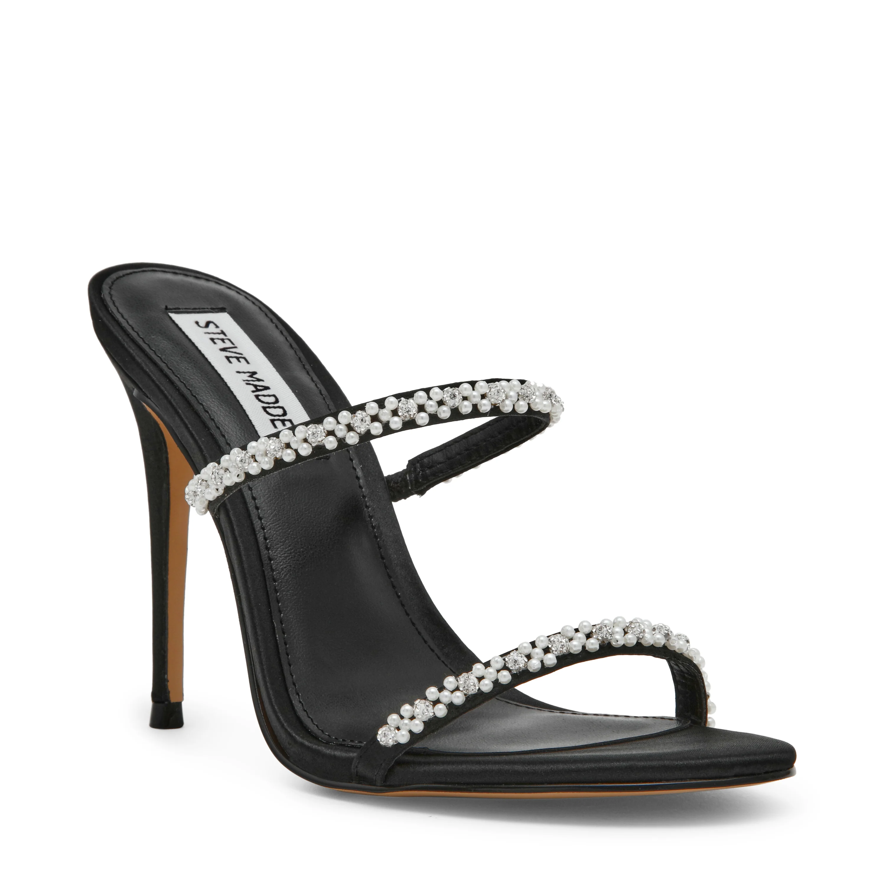 Bethani Sandal BLK SATIN - Image 2
