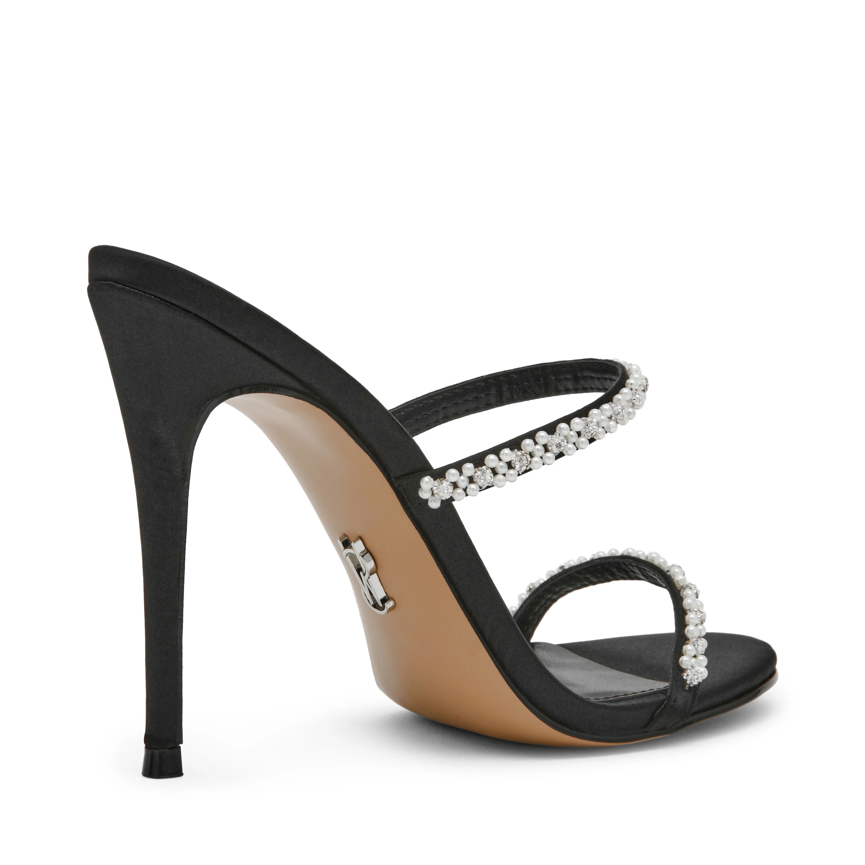Bethani Sandal BLK SATIN - Image 4