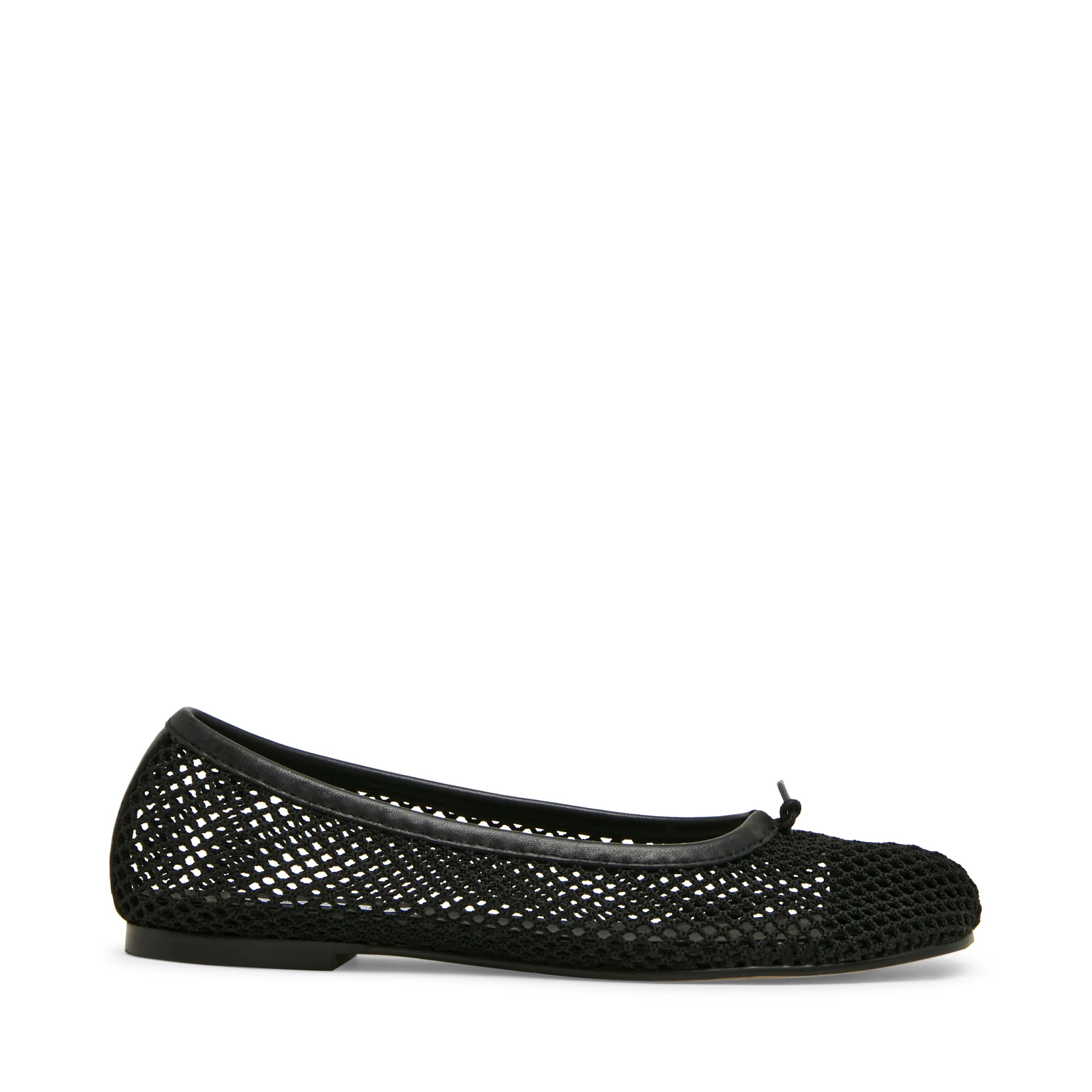 Calico-Mesh Flat Shoe BLACK