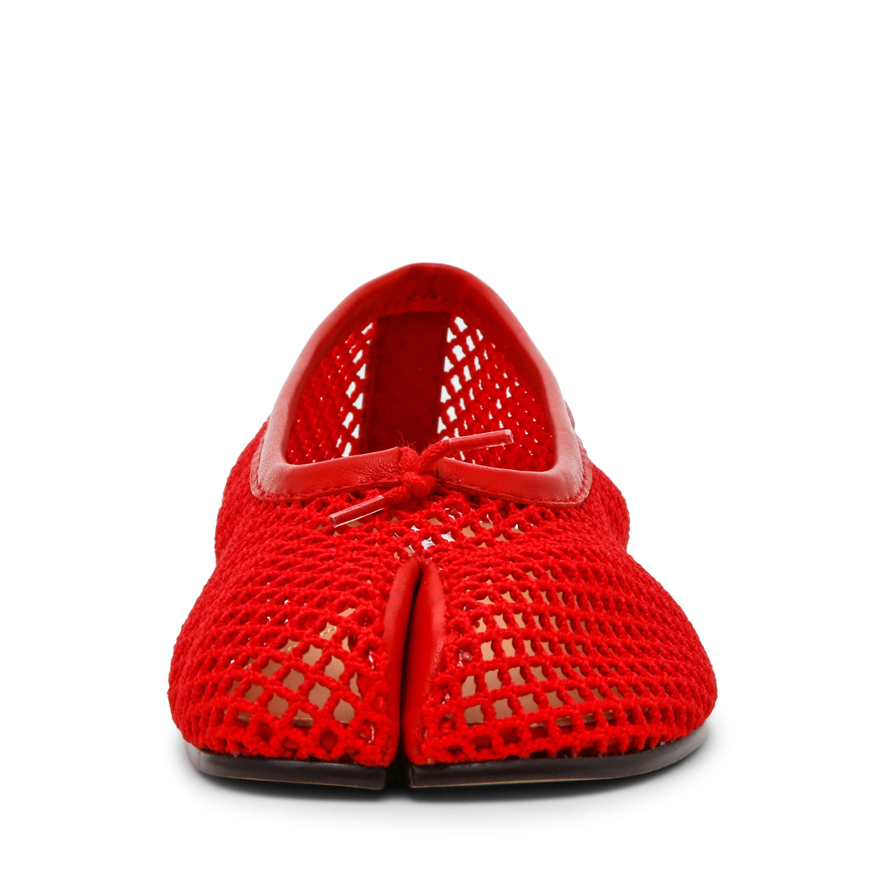 Calico-Mesh Flat Shoe RED - Image 3