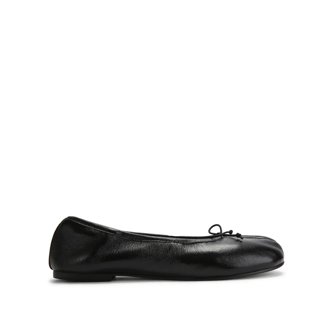 Carin Flat Shoe BLACK LEATHER