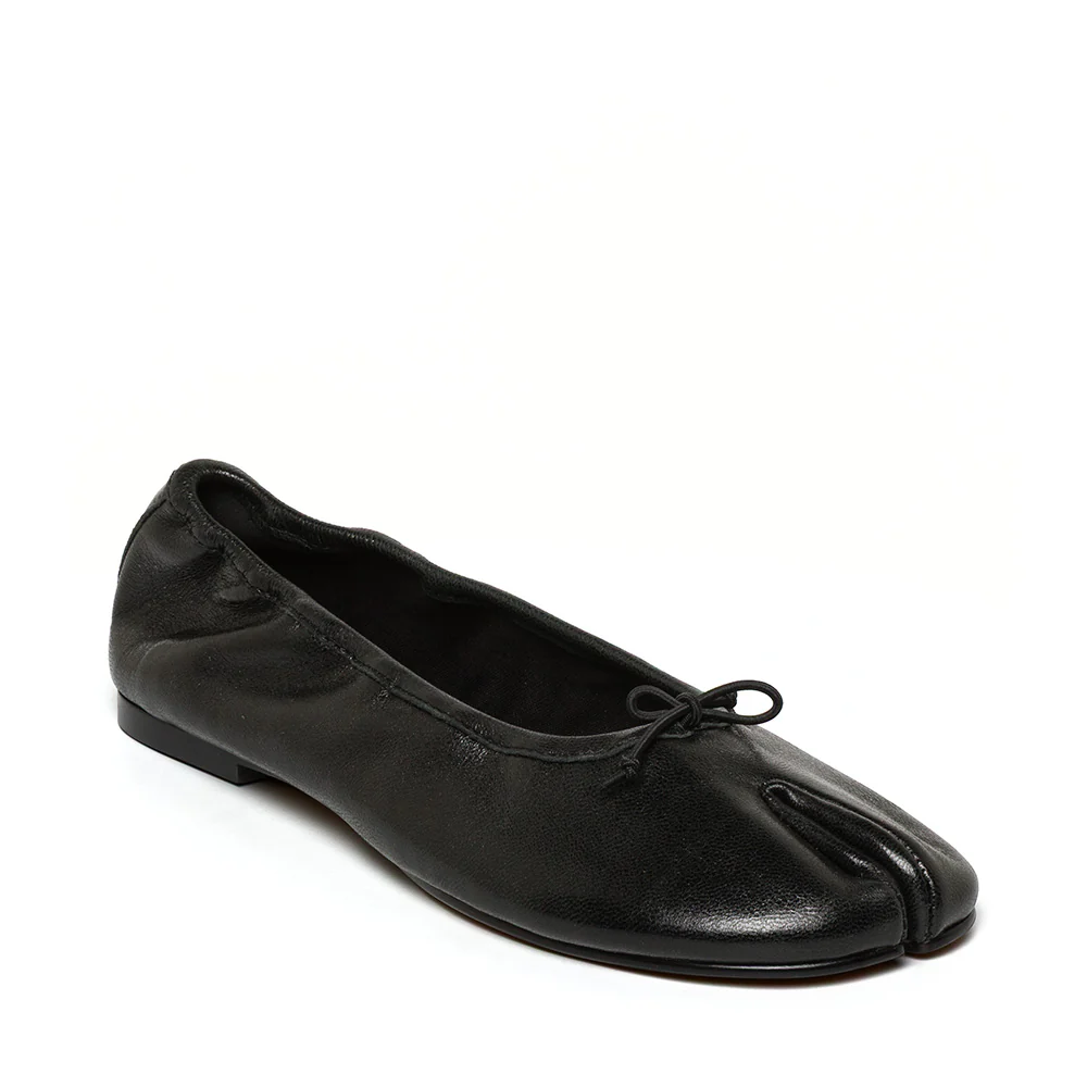Carin Flat Shoe BLACK LEATHER - Image 2