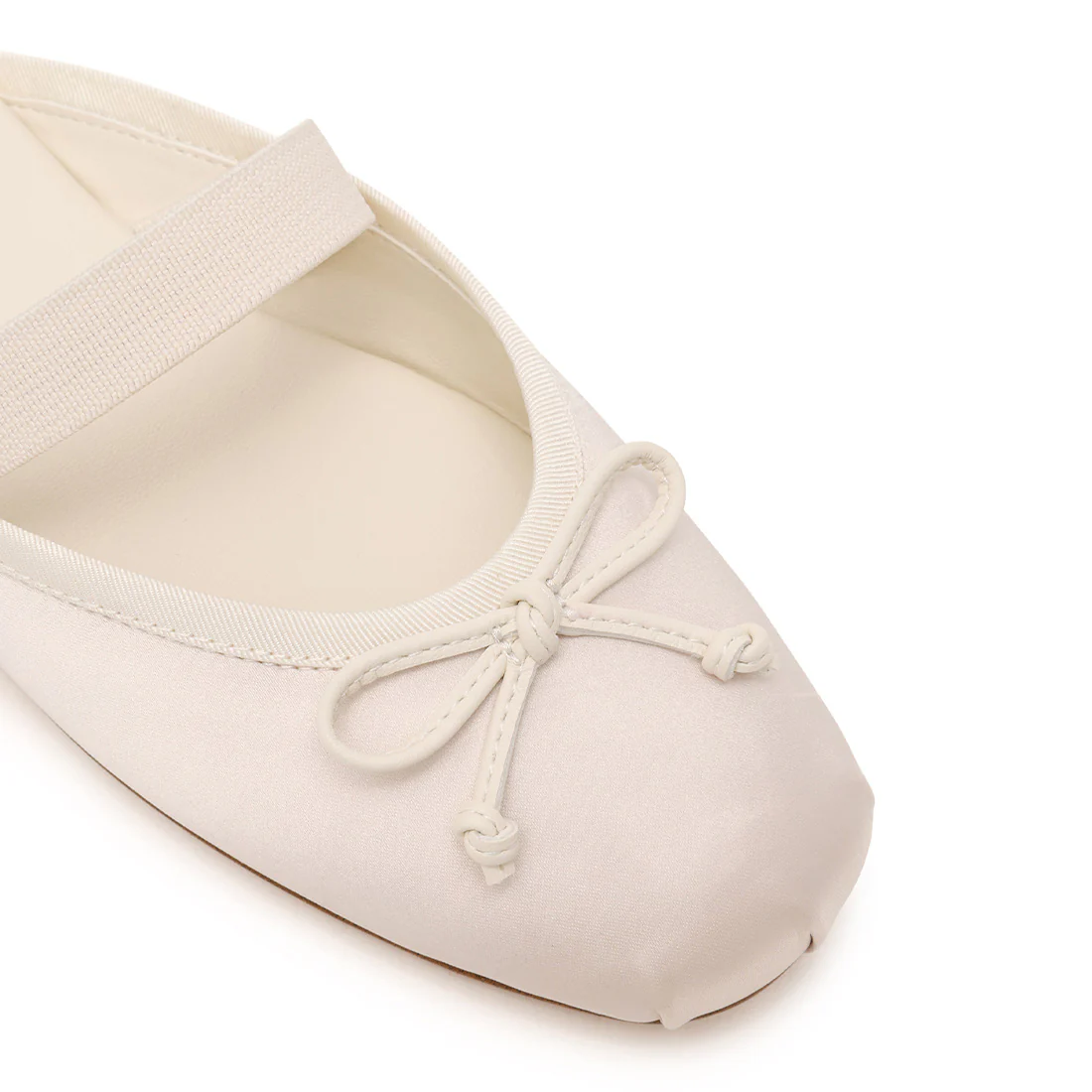 Cutesy Flat Shoe IVORY SATIN - Image 4