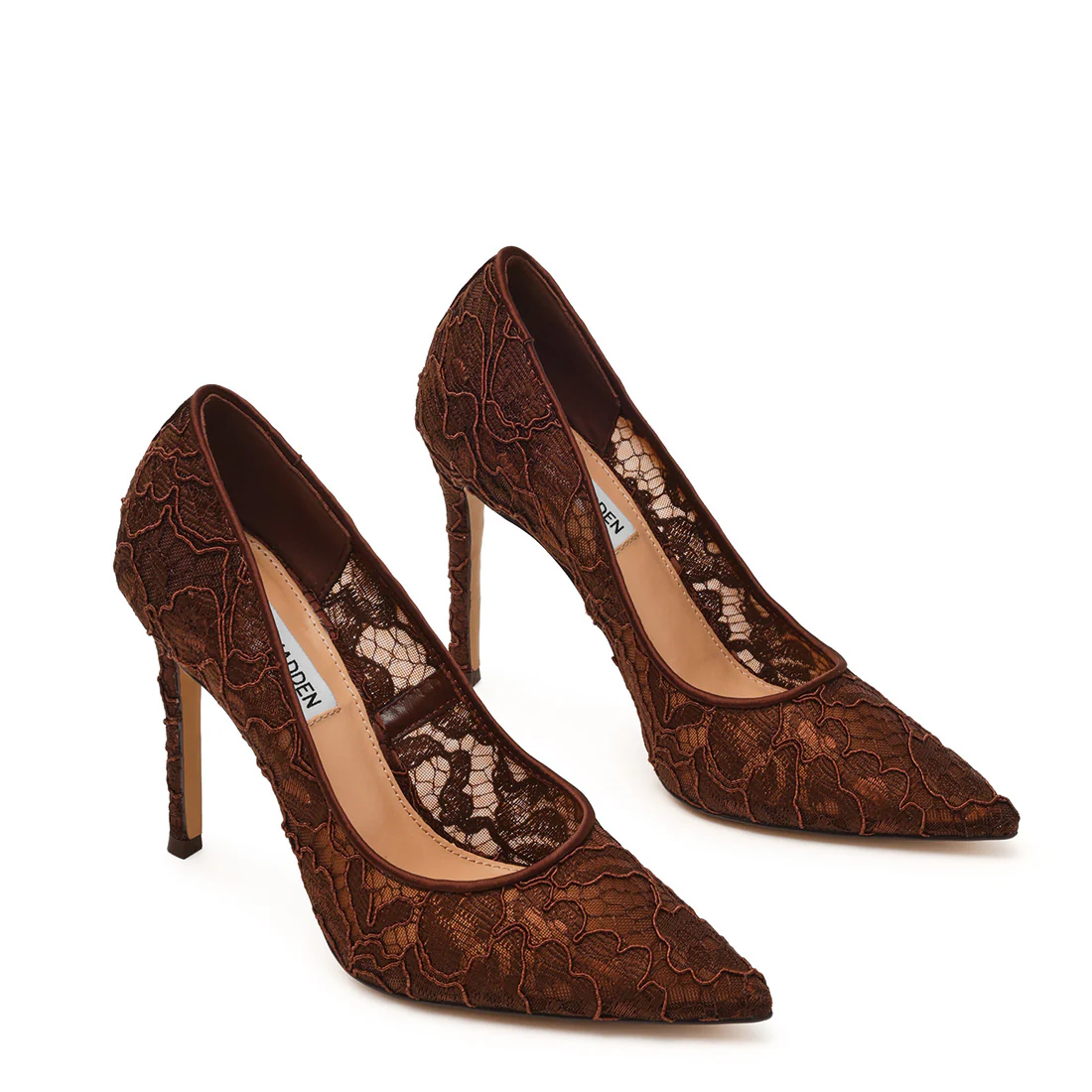 Evelyn-L Pump BROWN LACE - Image 2