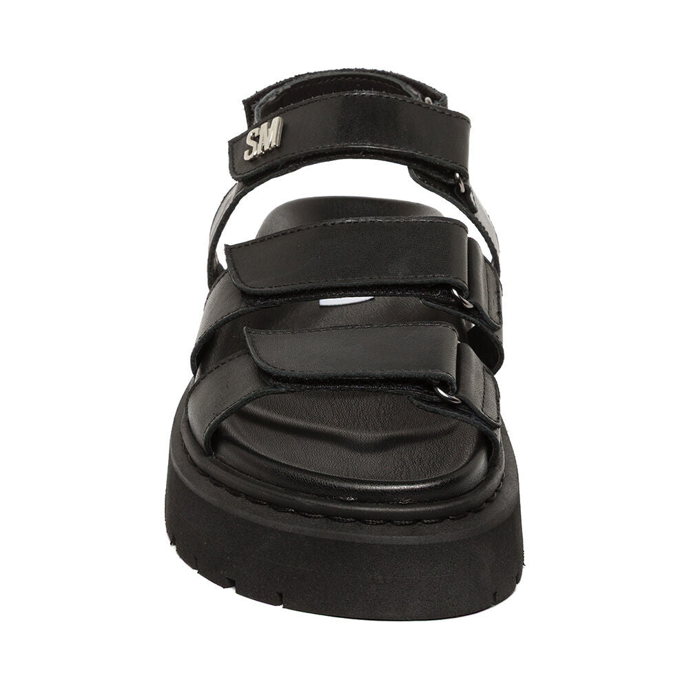 Glorias Sandal BLACK LEATHER - Image 3