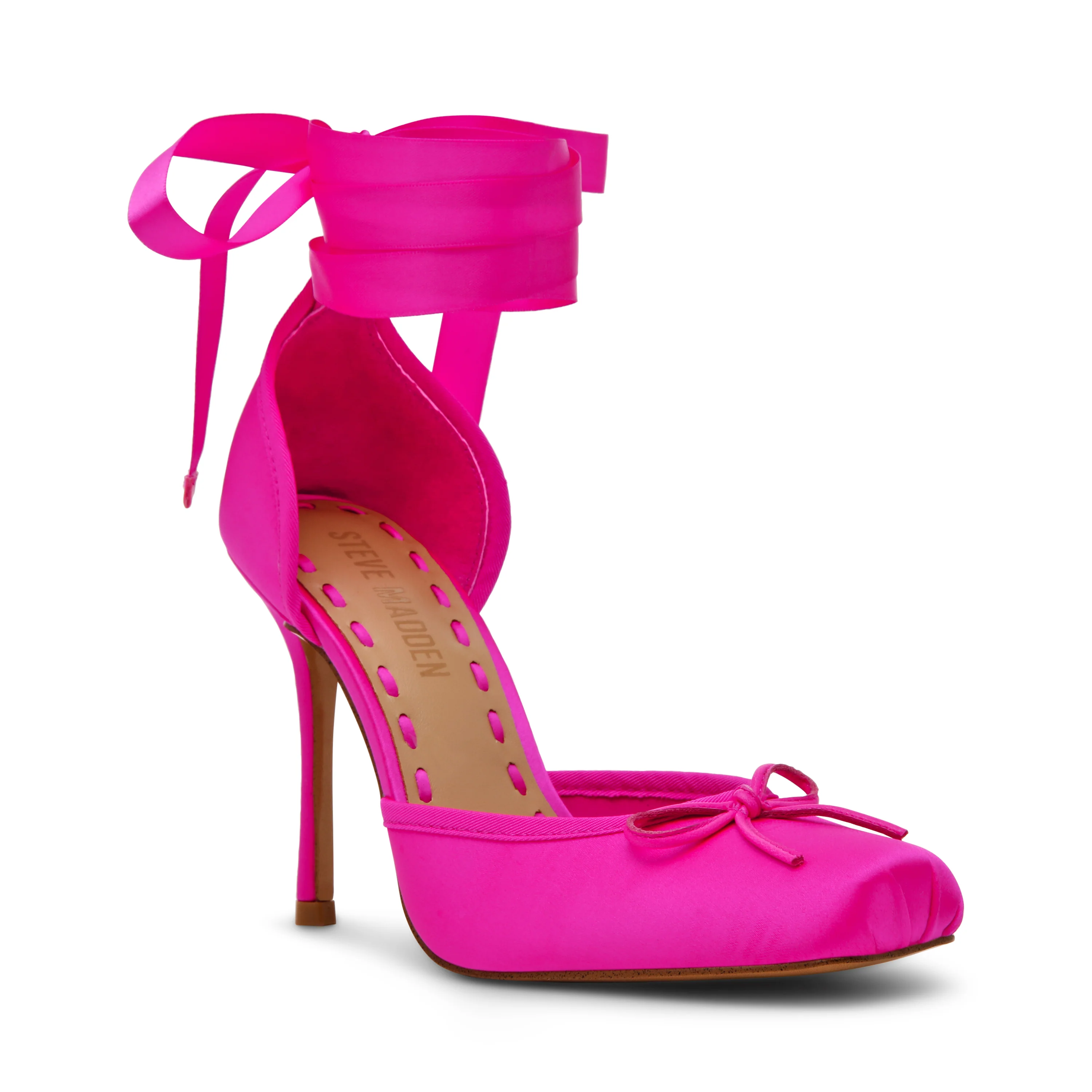 Larina Pump HOT PINK SATIN - Image 2