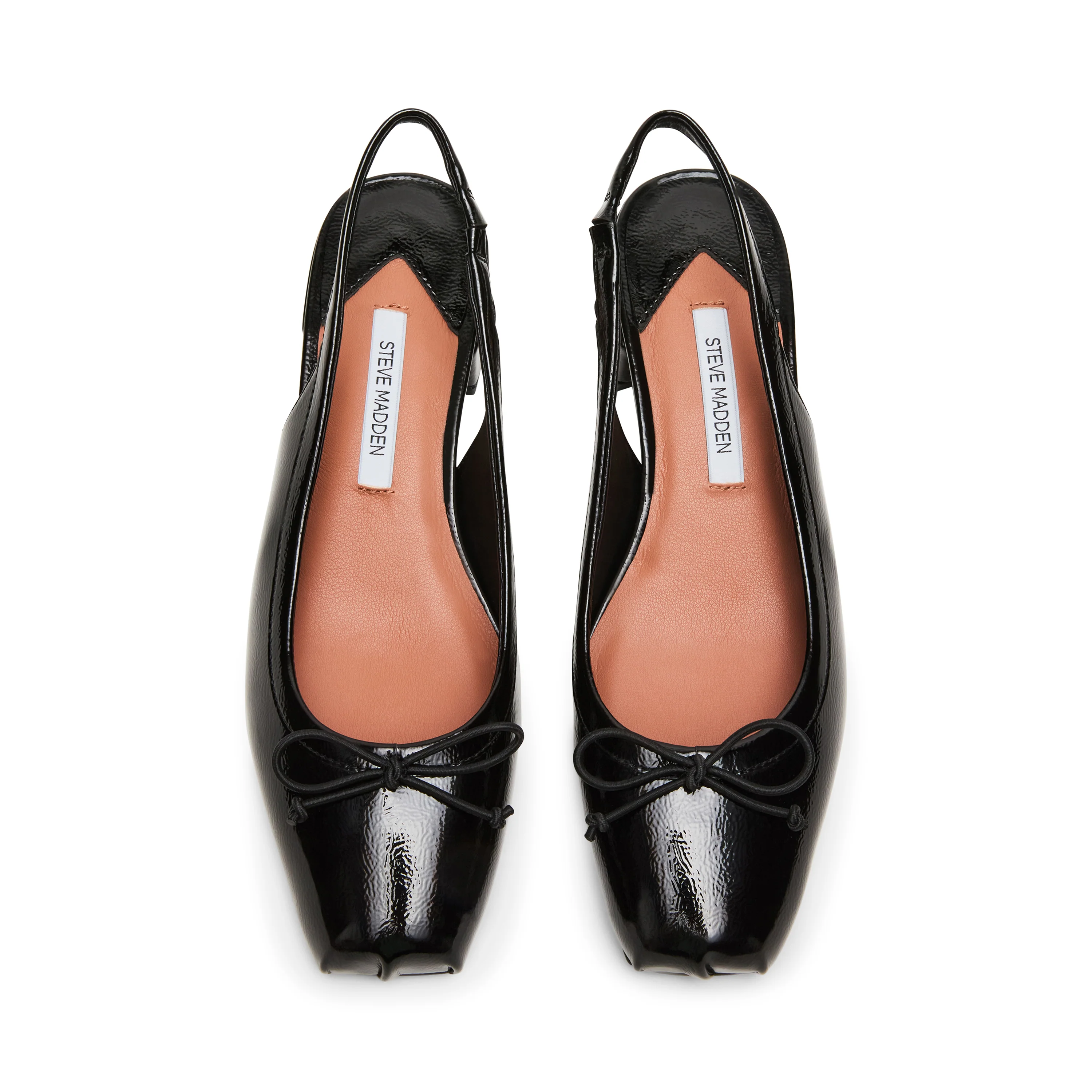 Loved Flat Shoe BLACK CRINKLE PATENT - Image 3